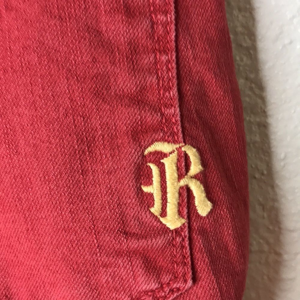 Rich & Skinny Embroidered Logo Red Jeans Rare - Picture 7 of 11